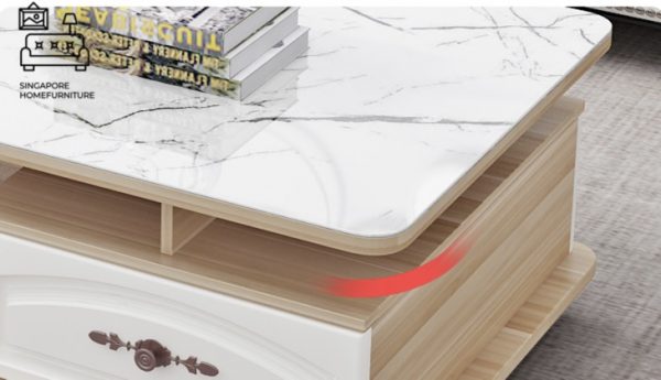 Houten Glass Coffee Table Singapore
