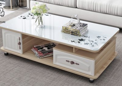 Houten Glass Coffee Table Singapore