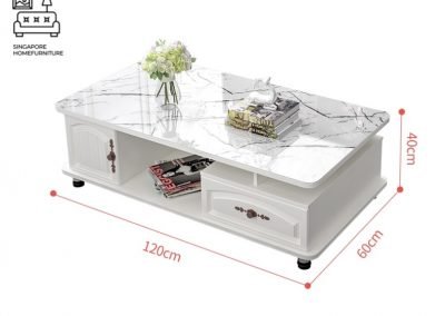 Houten Glass Coffee Table Singapore
