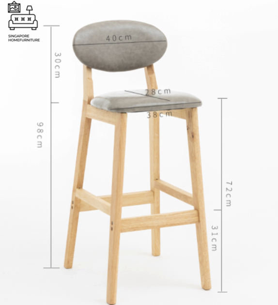 Parana Rattan Bar Stool Singapore Wooden Bar Stool Singapore SingaporeHomeFurniture