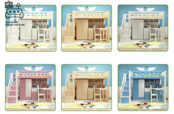 PEER® Loft Bed Frame | Space-Saving | 2 Sizes: Small Double, Queen | 5 Colour Option | Option: Mattress | $$$ - Image 5