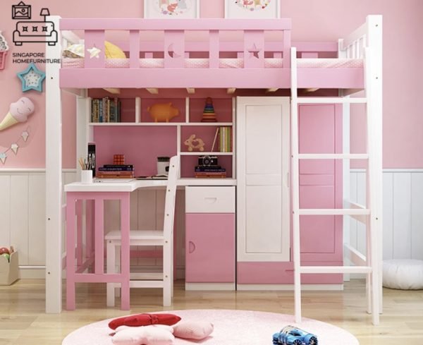 PEER® Loft Bed Frame | Space-Saving | 2 Sizes: Small Double, Queen | 5 Colour Option | Option: Mattress | $$$ - Image 11