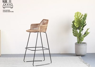 Ezeiza Rattan Bar Stool Singapore Wooden Bar Stool Singapore SingaporeHomeFurniture
