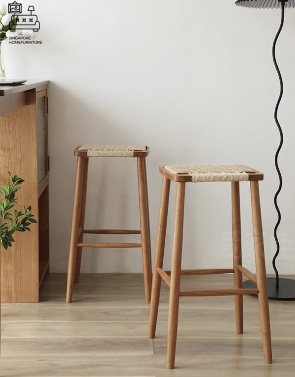 Rawson Rattan Bar Stool Singapore Wooden Bar Stool Singapore SingaporeHomeFurniture