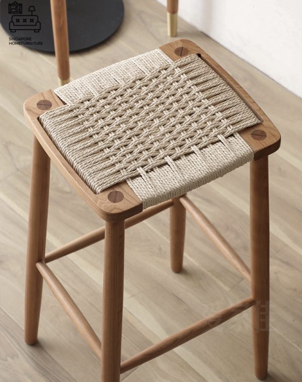 Rawson Rattan Bar Stool Singapore Wooden Bar Stool Singapore SingaporeHomeFurniture