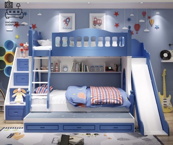 Rochefort Double Decker Bed Frame Singapore Bunk Bed Singapore SingaporeHomeFurniture