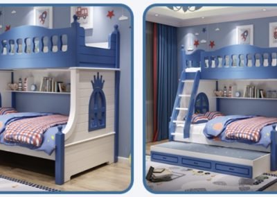Rochefort Double Decker Bed Frame Singapore Bunk Bed Singapore SingaporeHomeFurniture