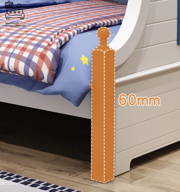Rochefort Double Decker Bed Frame Singapore Bunk Bed Singapore SingaporeHomeFurniture