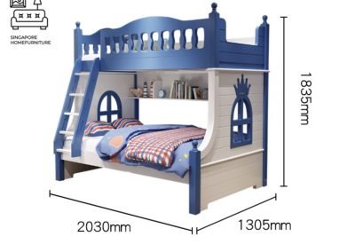 Rochefort Double Decker Bed Frame Singapore Bunk Bed Singapore SingaporeHomeFurniture