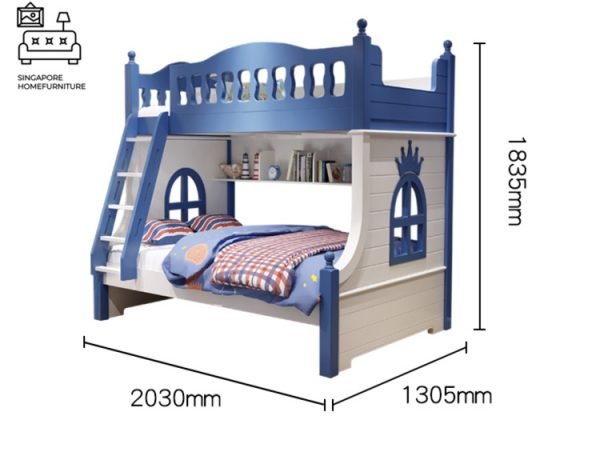 Rochefort Double Decker Bed Frame Singapore Bunk Bed Singapore SingaporeHomeFurniture