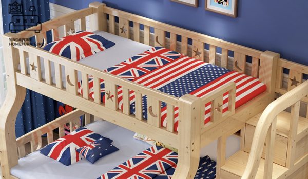 Stavelot Double Decker Bed Frame Singapore Bunk Bed Singapore SingaporeHomeFurniture