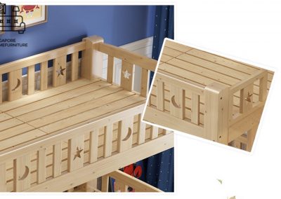 Stavelot Double Decker Bed Frame Singapore Bunk Bed Singapore SingaporeHomeFurniture