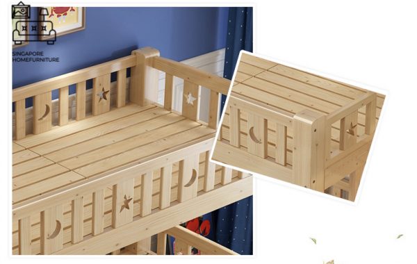 Stavelot Double Decker Bed Frame Singapore Bunk Bed Singapore SingaporeHomeFurniture