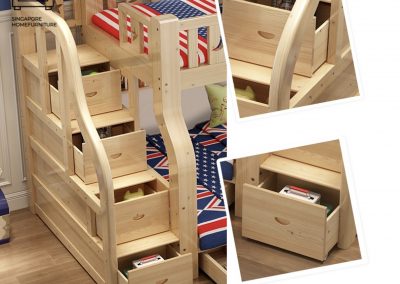 Stavelot Double Decker Bed Frame Singapore Bunk Bed Singapore SingaporeHomeFurniture