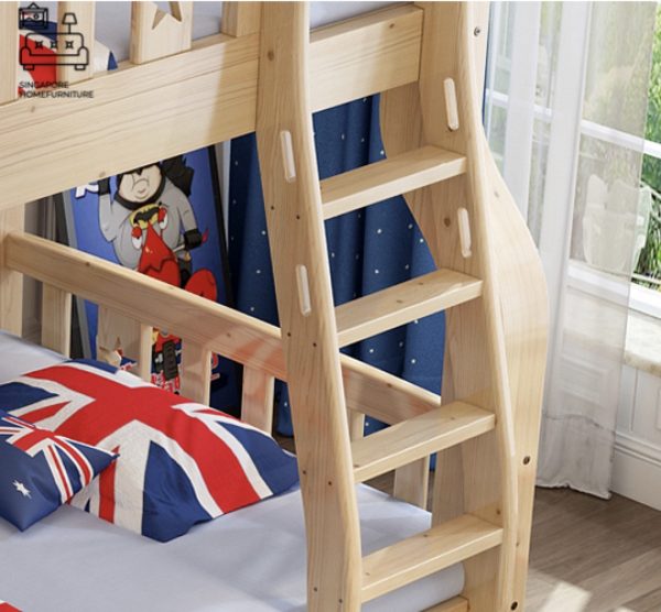 Stavelot Double Decker Bed Frame Singapore Bunk Bed Singapore SingaporeHomeFurniture
