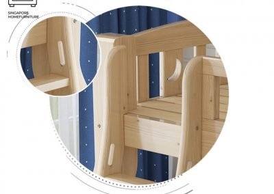 Stavelot Double Decker Bed Frame Singapore Bunk Bed Singapore SingaporeHomeFurniture