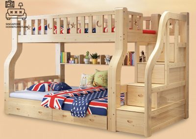 Stavelot Double Decker Bed Frame Singapore Bunk Bed Singapore SingaporeHomeFurniture