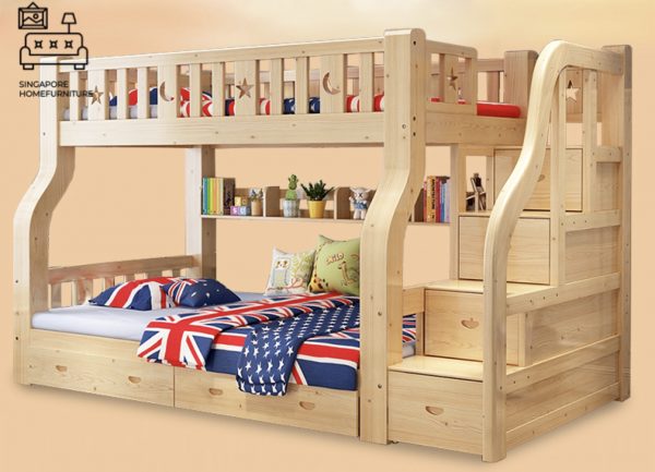 Stavelot Double Decker Bed Frame Singapore Bunk Bed Singapore SingaporeHomeFurniture