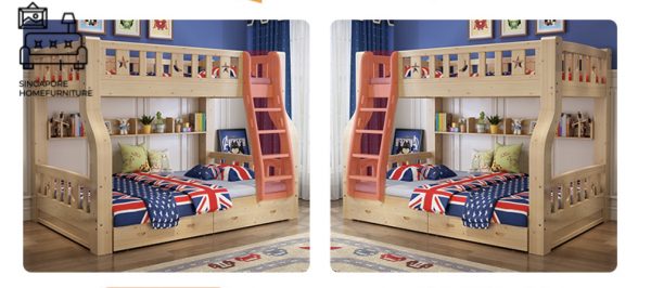 Stavelot Double Decker Bed Frame Singapore Bunk Bed Singapore SingaporeHomeFurniture