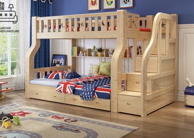 Stavelot Double Decker Bed Frame Singapore Bunk Bed Singapore SingaporeHomeFurniture