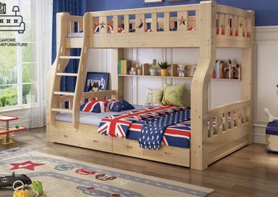 Stavelot Double Decker Bed Frame Singapore Bunk Bed Singapore SingaporeHomeFurniture
