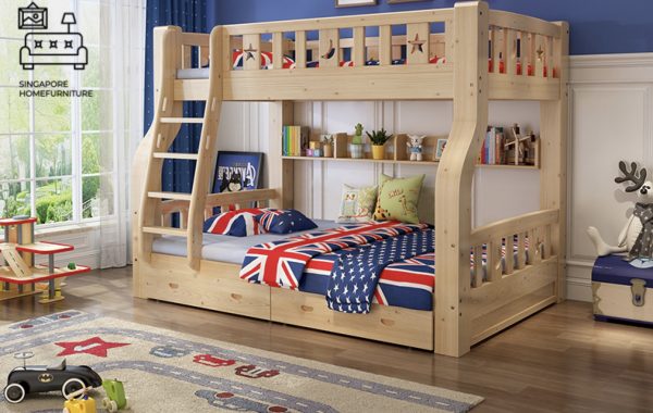 Stavelot Double Decker Bed Frame Singapore Bunk Bed Singapore SingaporeHomeFurniture