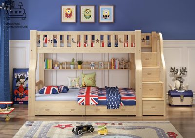 Stavelot Double Decker Bed Frame Singapore Bunk Bed Singapore SingaporeHomeFurniture