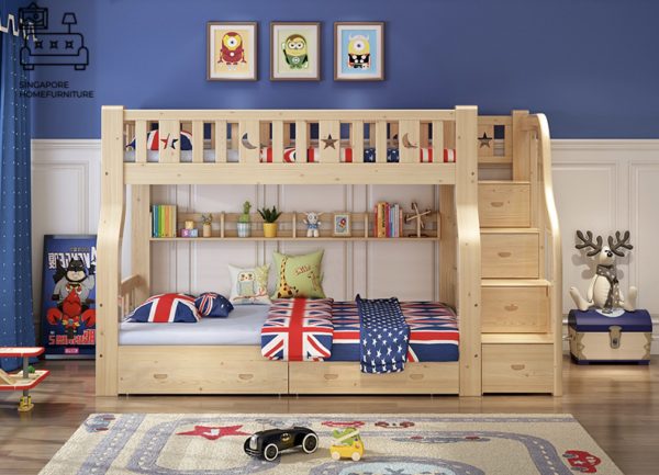 Stavelot Double Decker Bed Frame Singapore Bunk Bed Singapore SingaporeHomeFurniture
