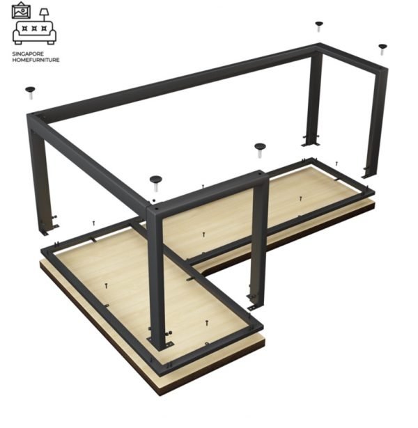 TARNOW® L Shape Study Table | 4 Lengths: 1200mm, 1400mm, 1600mm, 1800mm | $$$ - Image 4