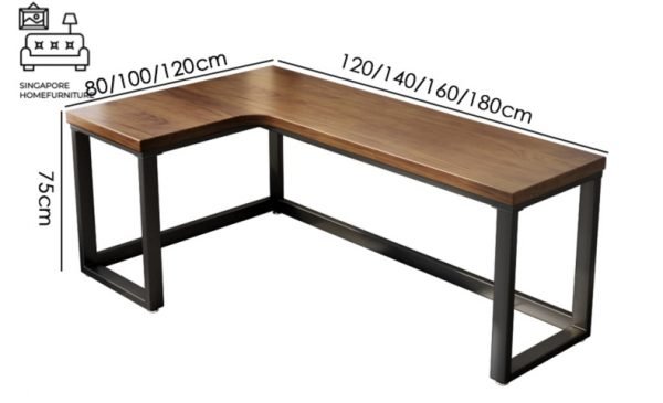 TARNOW® L Shape Study Table | 4 Lengths: 1200mm, 1400mm, 1600mm, 1800mm | $$$ - Image 3