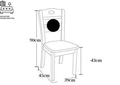 Vannes Wooden Dining Chair Singapore SingaporeHomeFurniture