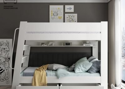 Virton Double Decker Bed Frame Singapore Bunk Bed Singapore SingaporeHomeFurniture