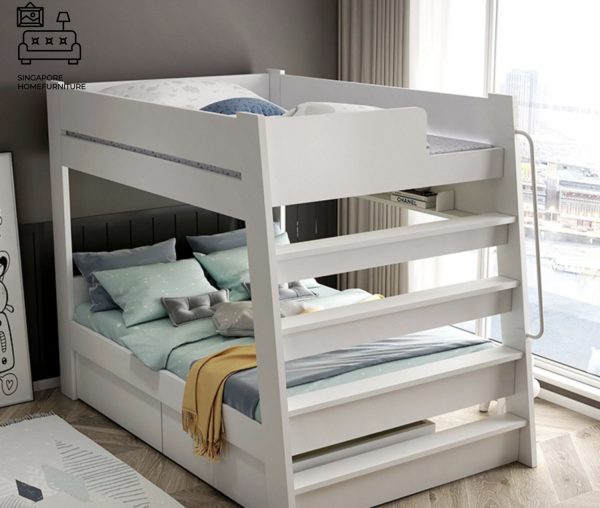 Virton Double Decker Bed Frame Singapore Bunk Bed Singapore SingaporeHomeFurniture