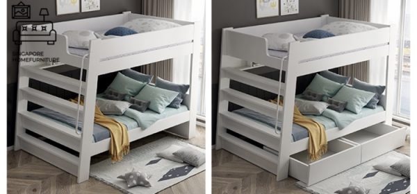 Virton Double Decker Bed Frame Singapore Bunk Bed Singapore SingaporeHomeFurniture