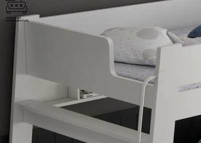 Virton Double Decker Bed Frame Singapore Bunk Bed Singapore SingaporeHomeFurniture