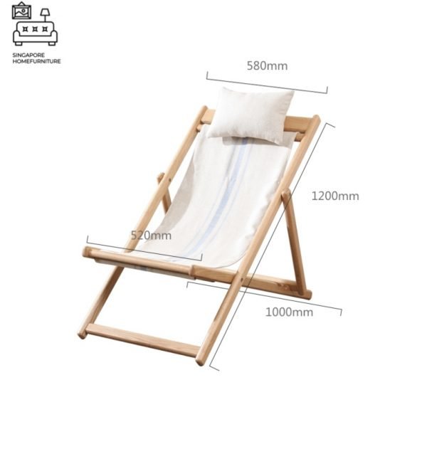 ANSERMA® Deck Chair | Comfortable & Relaxing | Unique Design | Multiple Colour Choices | $$$ - Image 3