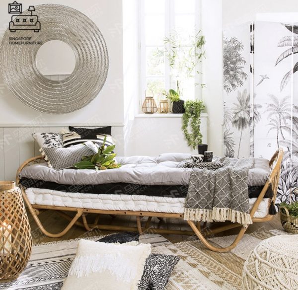 Bilzen Rattan Bed Frame Singapore SingaporeHomeFurniture