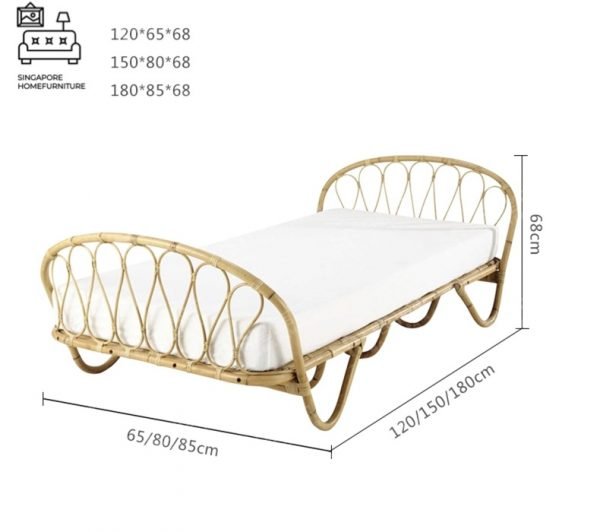 Bilzen Rattan Bed Frame Singapore SingaporeHomeFurniture