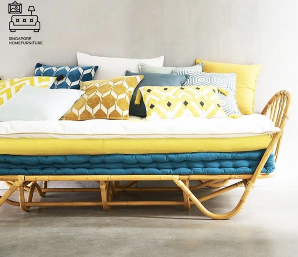Bilzen Rattan Bed Frame Singapore SingaporeHomeFurniture