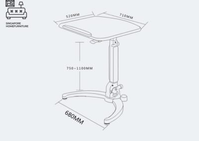 Chocz Adjustable Study Table Singapore SingaporeHomeFurniture