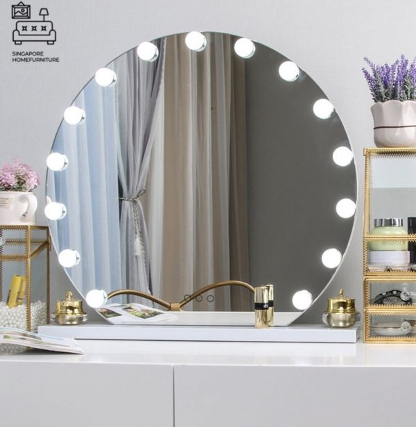 Drobak Vanity Mirror With Lights Singapore SingaporeHomeFurniture