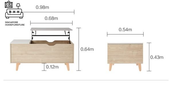 Echt Coffee Table with Storage Singapore SingaporeHomeFurniture