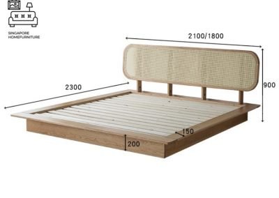 Eekio Rattan Bed Frame Singapore SingaporeHomeFurniture