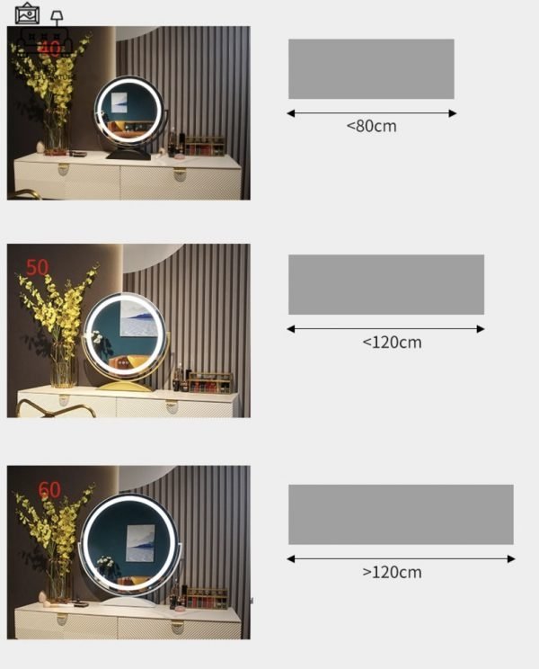 Fauske Vanity Mirror With Lights Singapore SingaporeHomeFurniture