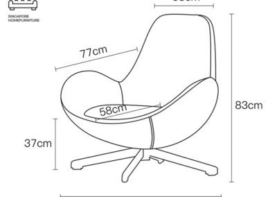 Fortul Egg Chair Singapore SingaporeHomeFurniture