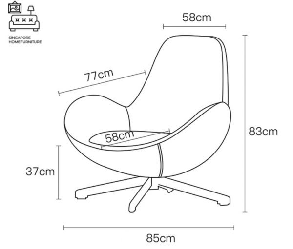 Fortul Egg Chair Singapore SingaporeHomeFurniture