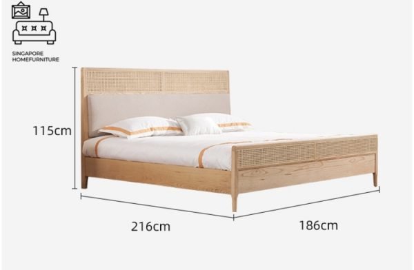 Genappe Rattan Bed Frame Singapore SingaporeHomeFurniture