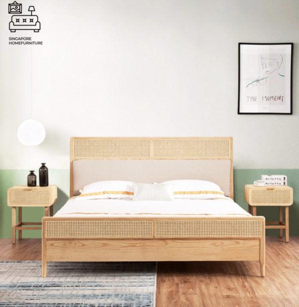 Genappe Rattan Bed Frame Singapore SingaporeHomeFurniture