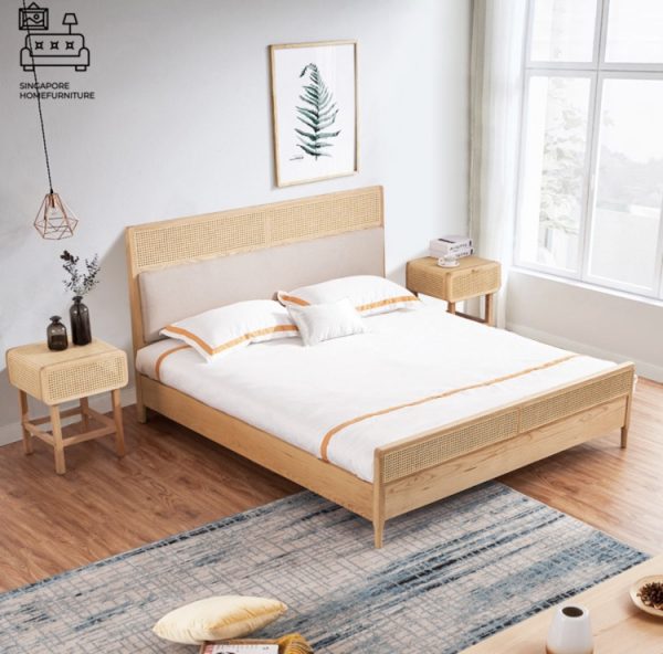 Genappe Rattan Bed Frame Singapore SingaporeHomeFurniture
