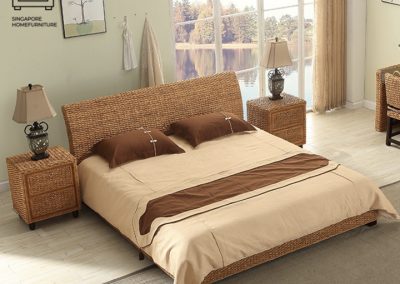 Hannut Rattan Bed Frame Singapore SingaporeHomeFurniture